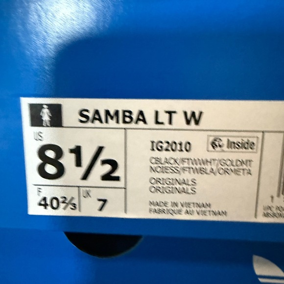 Adidas Samba LT W Black White Gum Sole IG2010 Womens Size 8.5 NEW - Picture 2 of 8